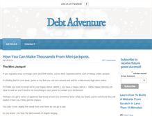 Tablet Screenshot of debtadventure.com